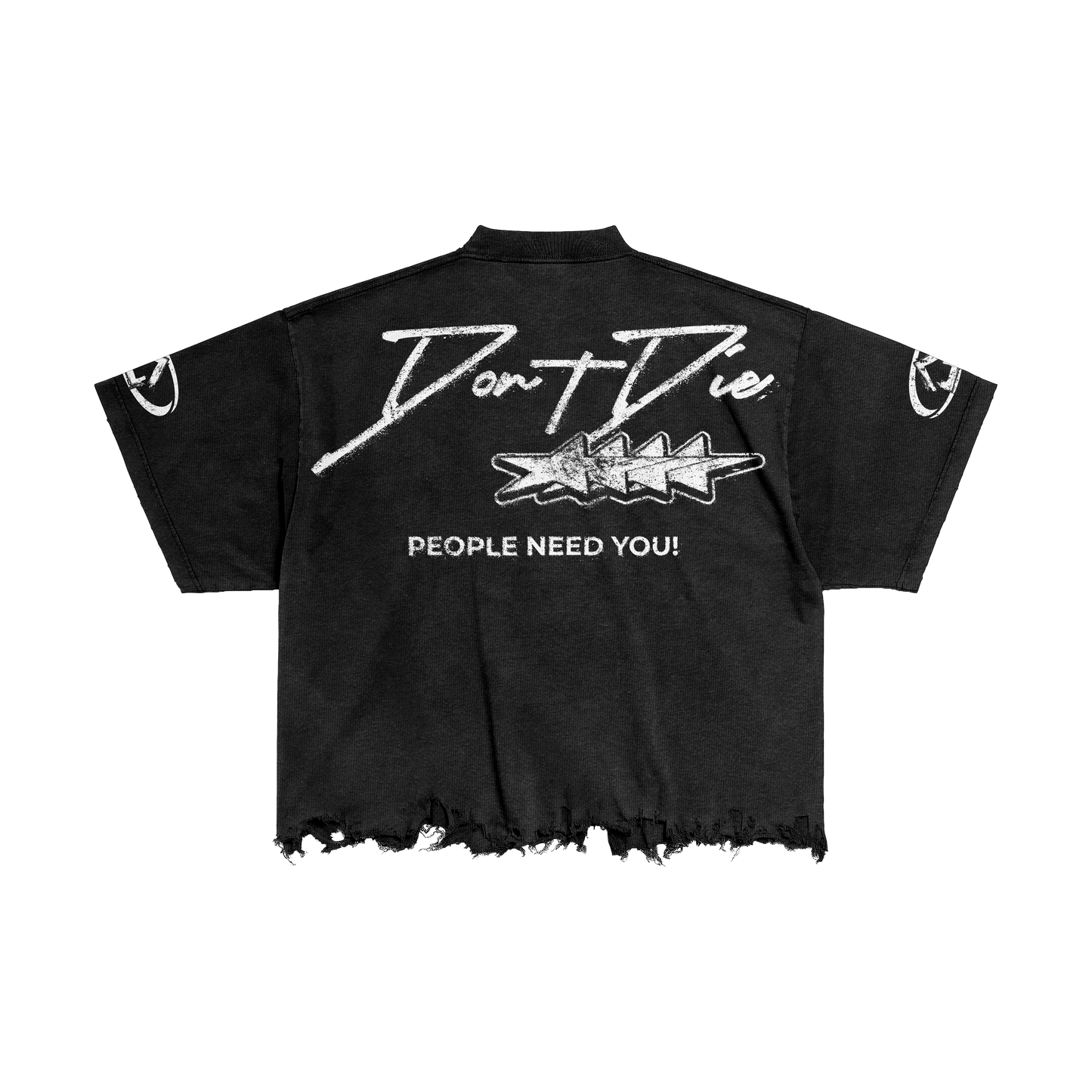 “Stay Alive” Boxy Jersey Tee